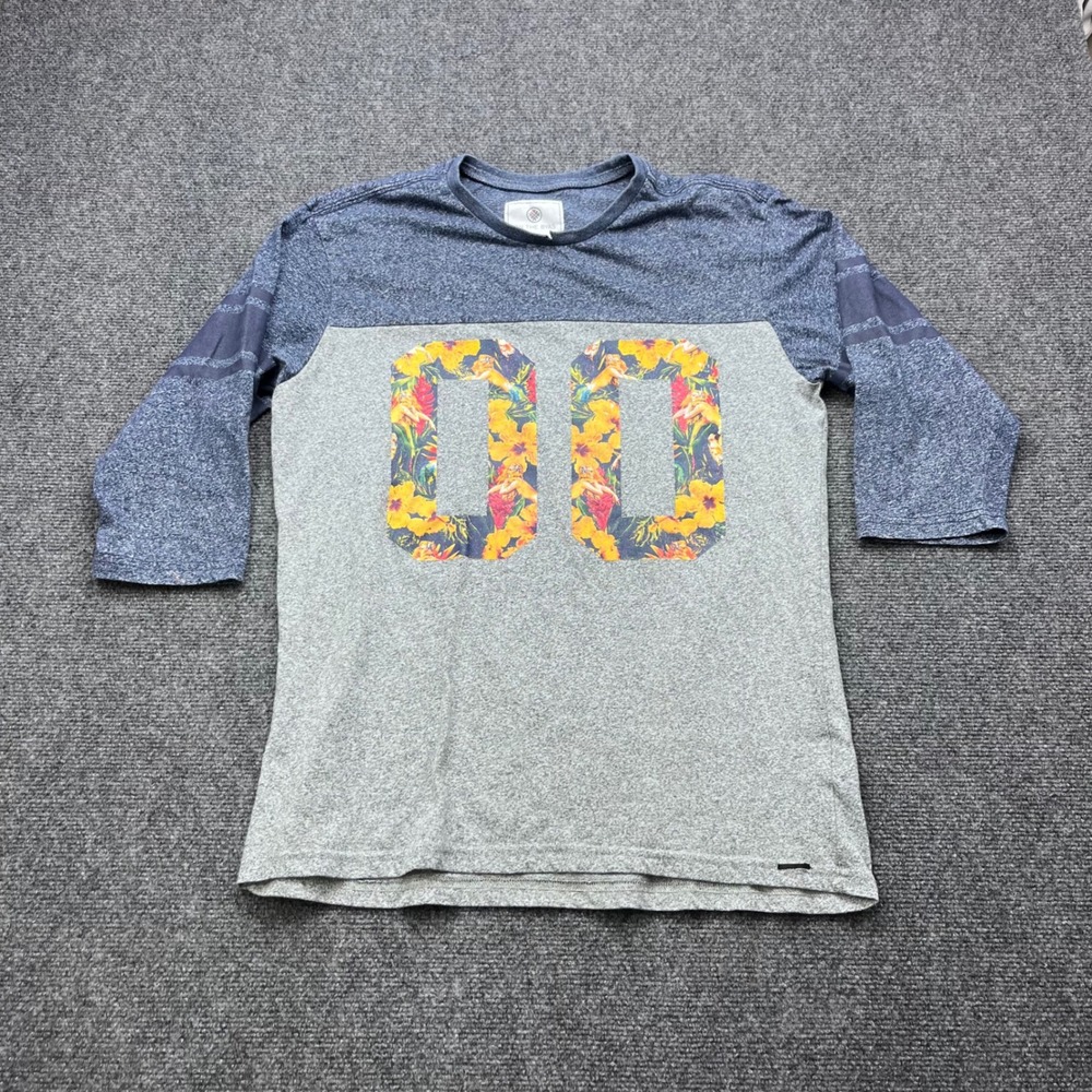 On The Byas Tropical Mermaid Graphic Colorblock Baseball Jersey Tee